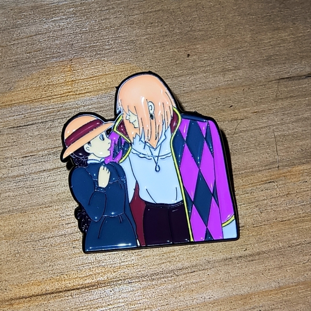 Women’s Jewelry Cute Fun Howl’s MovingCastle Anime Howl/Sophie Hard Enamel Pin!